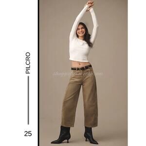 MSRP: $148✨ Pilcro Kenna Heritage Barrel Corduroy Pants – Size 25 | Ultra Soft ✨